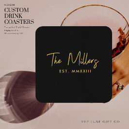 Porta-copo Criadoras de Bebidas Pretas e Pretas, Presentes