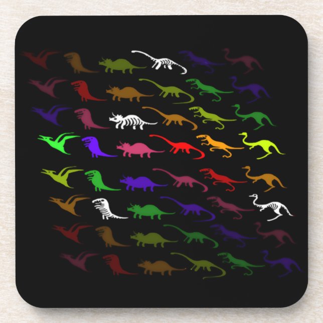 Porta-copo Crianças legal, dinossauro colorido e giro (Frente)