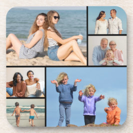 Porta-copo Crie a sua própria colagem de 6 fotos