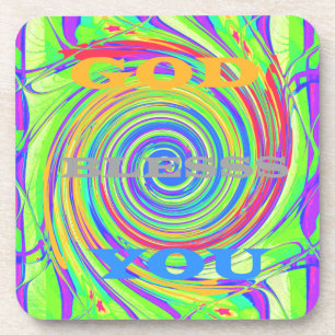 Porta-copo Crie seu próprio Deus abençoe seu texto inspirador