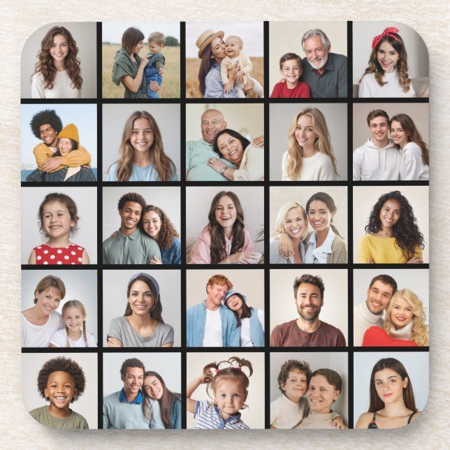 Porta-copo Crie Sua Própria Colagem De Fotos 25 (Frente)