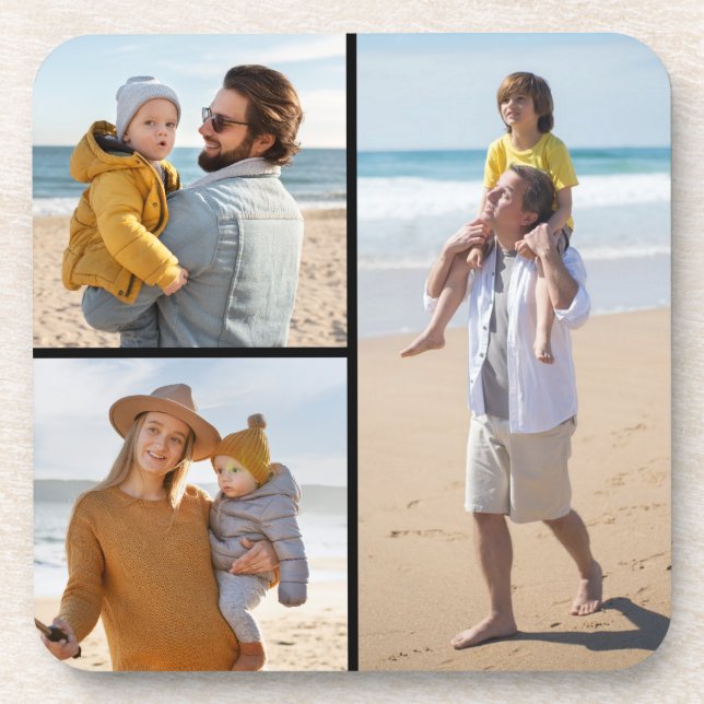 Porta-copo Crie sua própria colagem de fotos 3 (Frente)