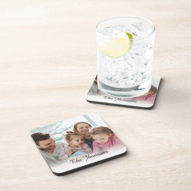 Porta-copo Crie Sua Própria Foto Personalizada DIY (Lado Direito)