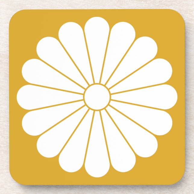 Porta-copo crisântemo de dezesseis pétalas (Frente)