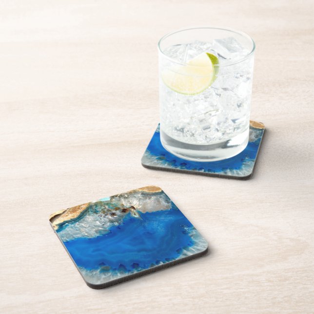 Porta-copo cristal azul (Lado Direito)