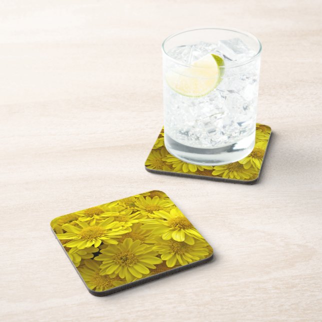 Porta-copo Crolisântemos Amarelo sunshine (Lado Direito)