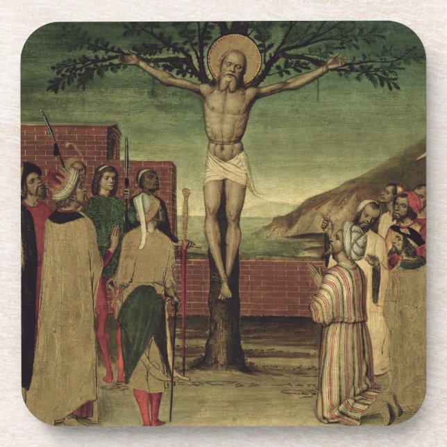 Porta-copo Crucificação de St Andrew (Frente)