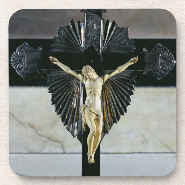 Porta-copo Crucificação, século XVII (marfim) (Frente)