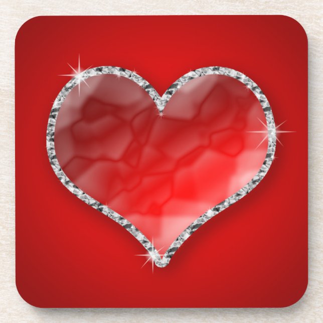 Porta-copo Crystal Heart (Frente)