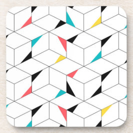 Porta-copo Cubos coloridos, modernos, alegres, modernos e fel