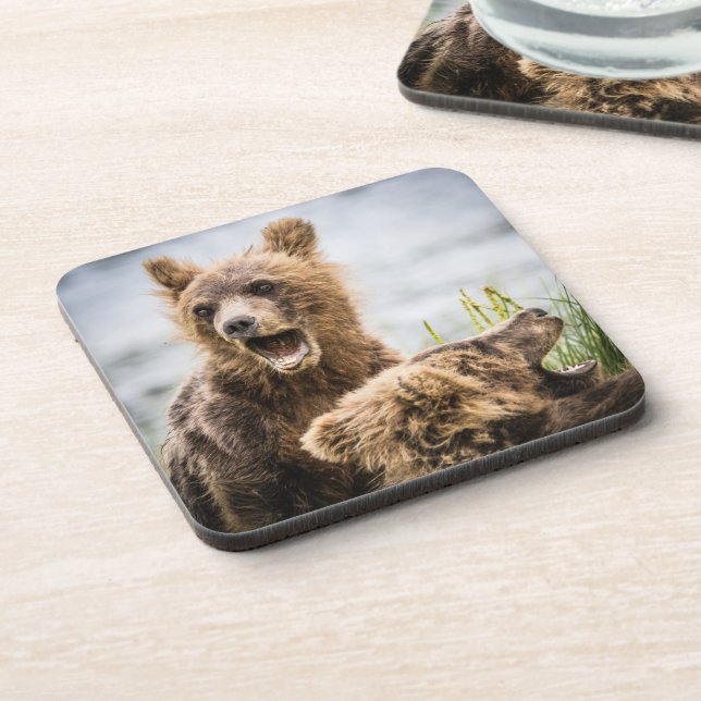 Porta-copo Cubos Grizzly Procurando Sua Mãe (Left Side)