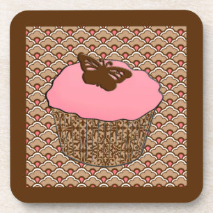 Porta-copo Cupcake de Fosco Rosa de Morango