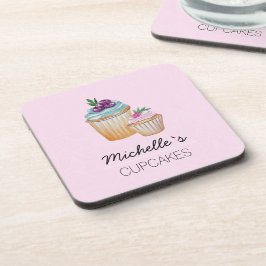 Porta-copo Cupcakes Rosa E Frutas