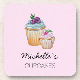 Porta-copo Cupcakes Rosa E Frutas