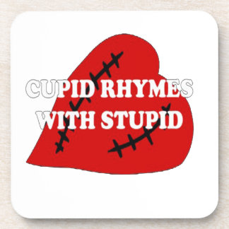 Porta-copo Cupido Rhymes Com Estúpidos