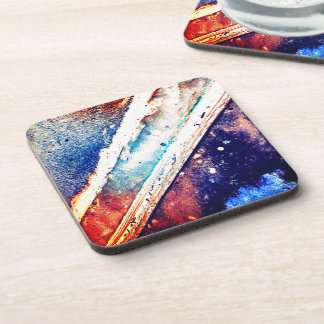 Porta-copo Curbo de barramento metálico Azul