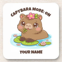 Porta-copo Custom Cute Kawaii Capybara Mode Coaster