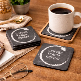 Porta-copo Customizable Phrase Coffee Teach Repeat