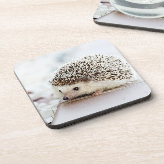 Porta-copo Cute Baby Hedgehog Photo (Left Side)