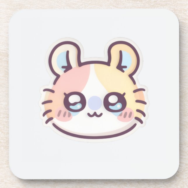 Porta-copo Cute Kawaii Cat  (Frente)