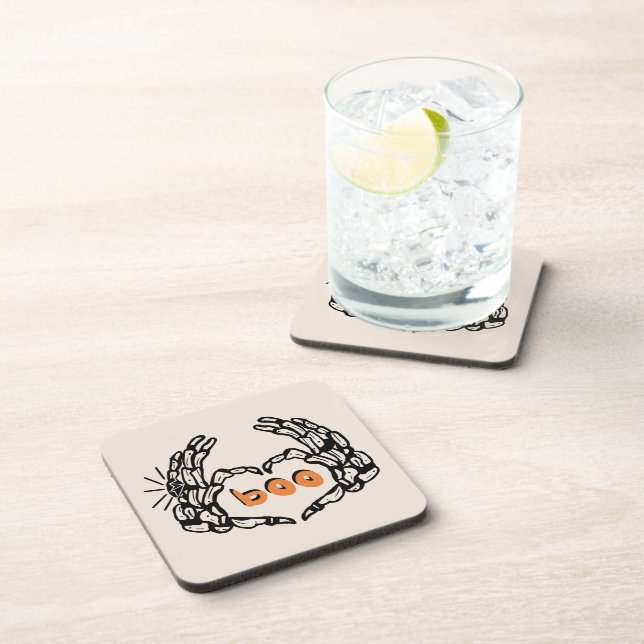 Porta-copo Cute Skelton Hands Married Halloween  (Lado Direito)