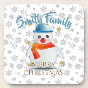 Porta-copo Cute Snowman