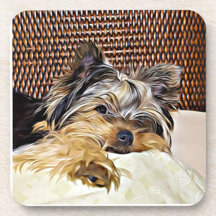 Porta-copo Cute Teacup Yorkie Yorkshire Terrier Digital