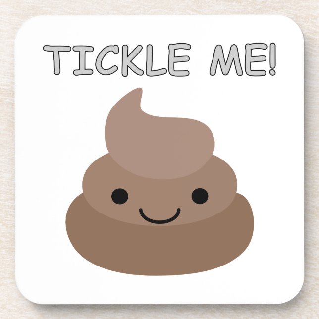 Porta-copo Cute Tickle Me Poop Emoji (Frente)