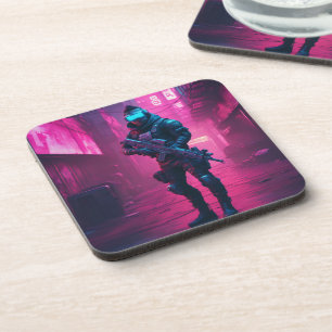 Porta-copo Cyberpunk - portas copos com rolha de trás - conju