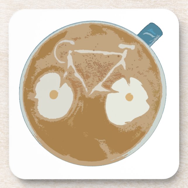 Porta-copo Cycling Latte Art (Frente)
