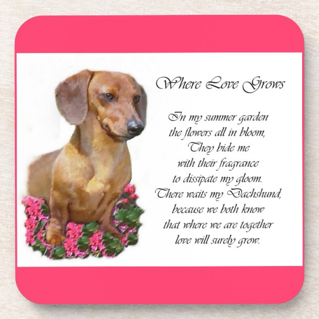 Porta-copo Dachshund Art Gifts (Frente)