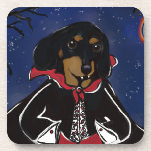 Porta-copo Dachshund de Halloween