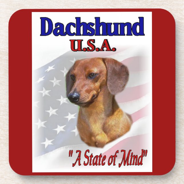 Porta-copo Dachshund EUA (Frente)
