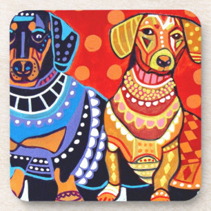 Porta-copo Dachshunds pela urze Galler