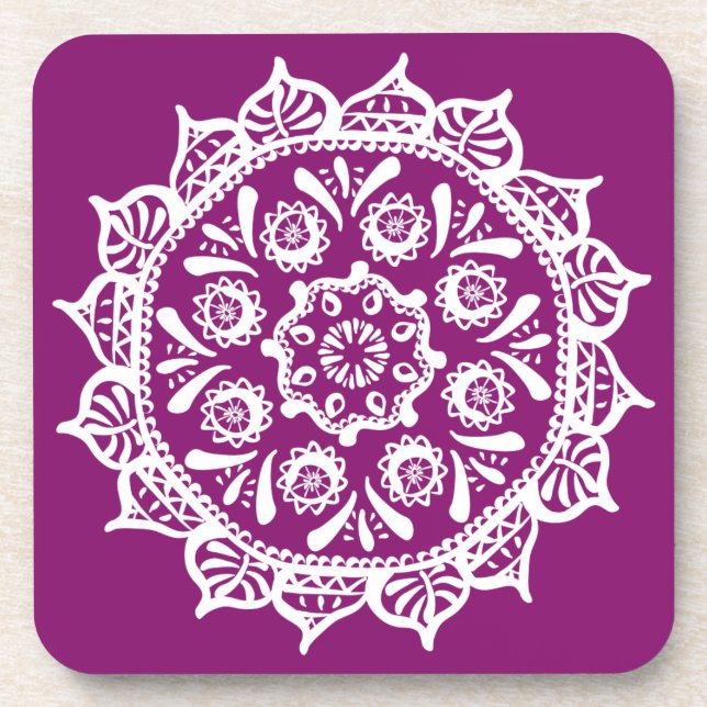 Porta-copo Dahlia Mandala (Frente)