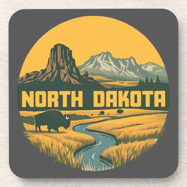 Porta-copo Dakota do Norte Estados Unidos da América (Frente)