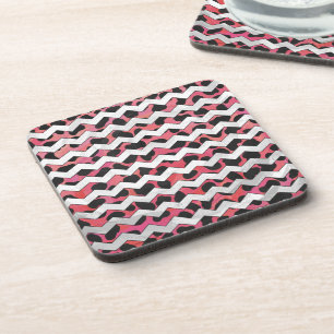 Porta-copo Dalmama Chevron, Rosa e Negro