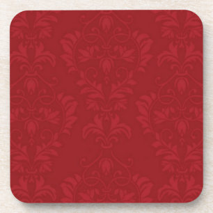 Porta-copo Damasco Vermelho