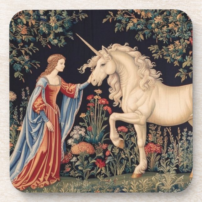 Porta-copo Dame à la Licorne dans un Jardin (Frente)