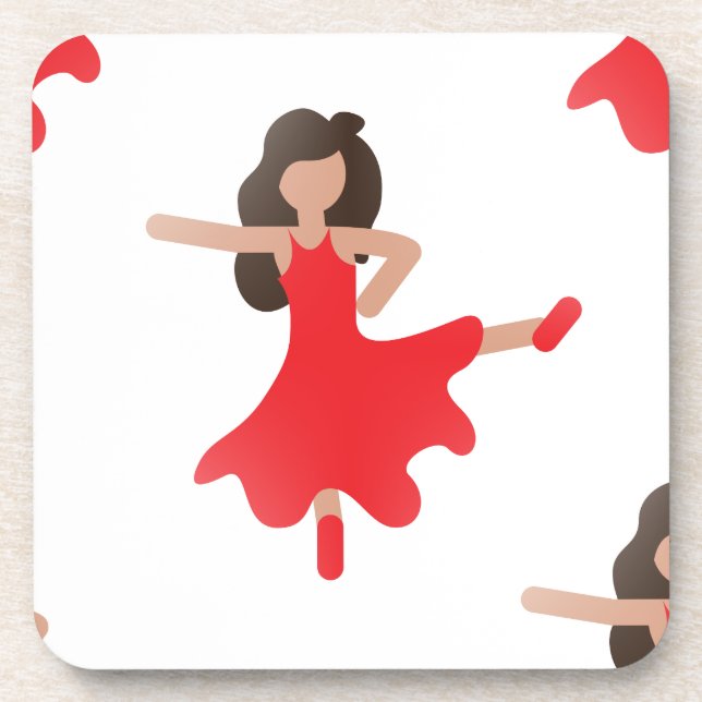 Porta-copo dançarina emoji (Frente)