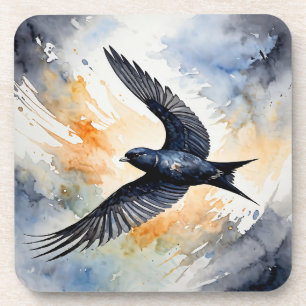 Porta-copo Dançarino do Céu Simbiótico: Graceful Swift BIrd