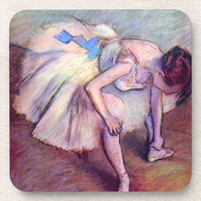 Porta-copo Dançarino sentado por Edgar Degas, Arte Balé de Vi (Frente)