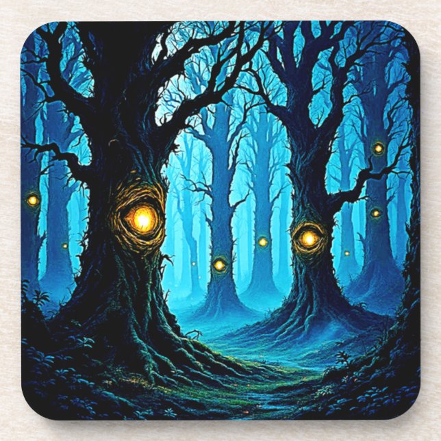 Porta-copo Dark Fantasy Eyeball Forest Design (Frente)