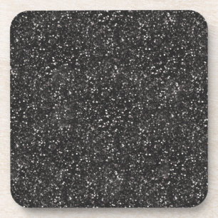 Porta-copo Dark Stylish Silver Grey Black Glitter