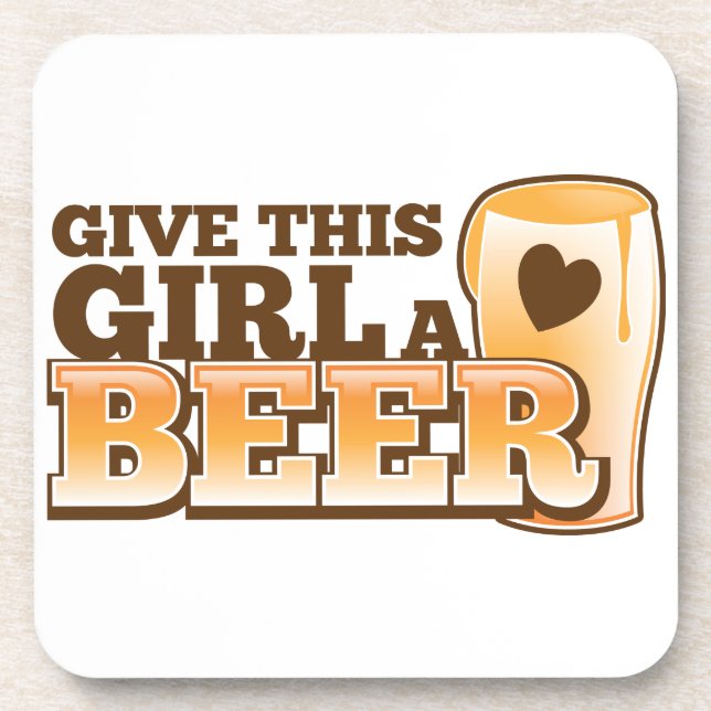 Porta-copo Dê a esta menina um ND da cerveja (Frente)