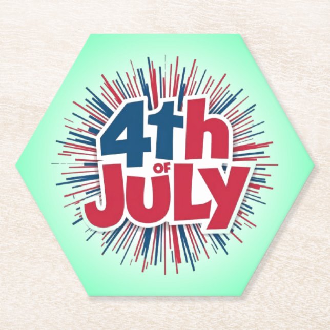 Porta-copo De Papel 4 de julho Sublimation-98146 (Frente)