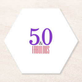 Porta-copo De Papel 50 e Fabuloso Aniversário