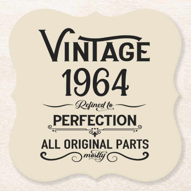 Porta-copo De Papel 60 presentes de aniversário personalizados (Frente)