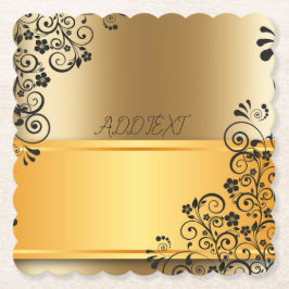 Porta-copo De Papel A elegância dos ouros