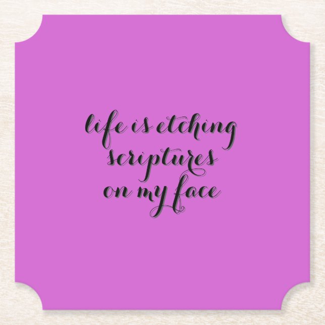 Porta-copo De Papel A vida está chegando 2 (Frente)